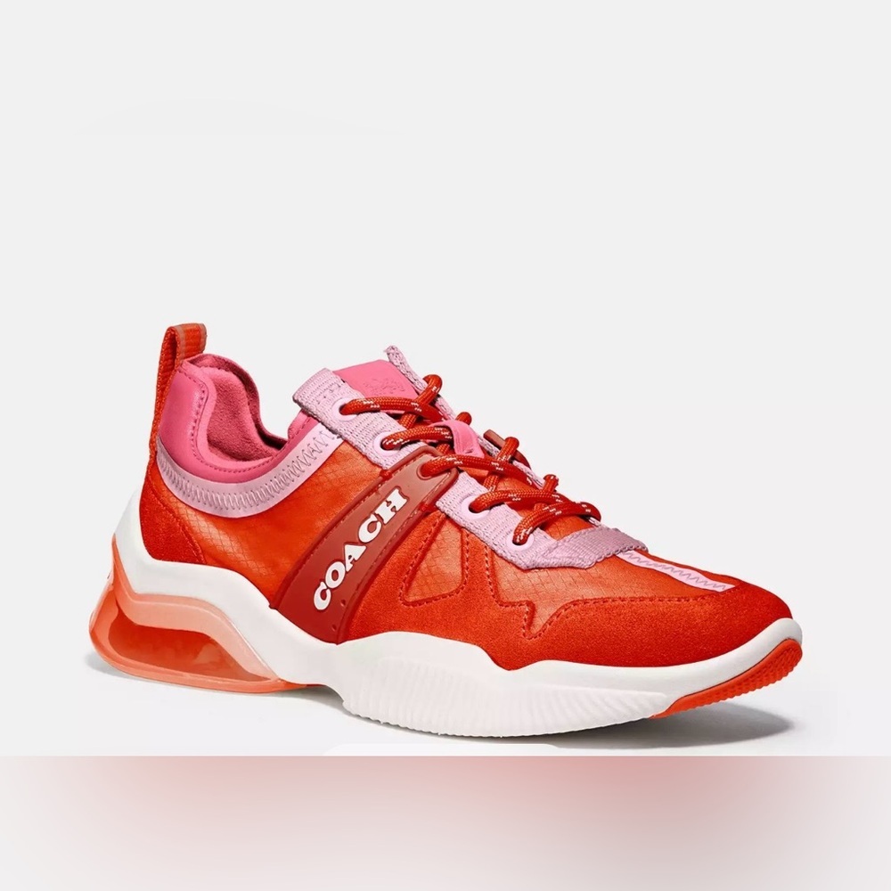 Coach Red and Pink Women's Sneakers
